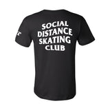 Social Distance Skating Club Black T-Shirt